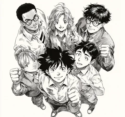 奇幻漫画题材封面：魔法与异世界